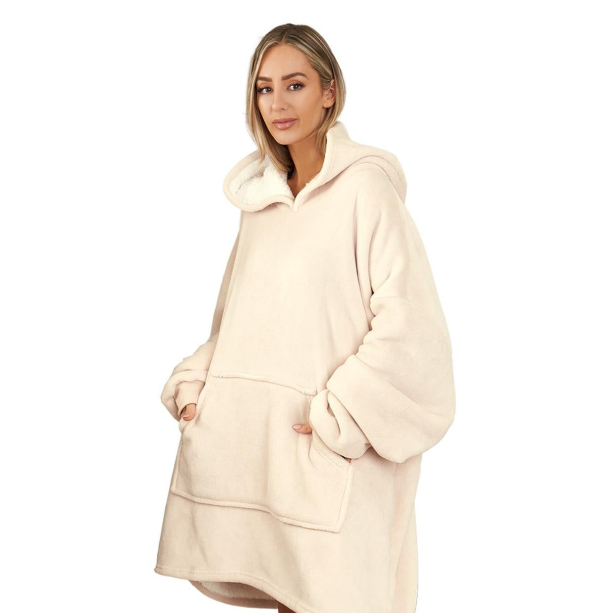 Sienna© Premium Hoodie Blanket Oversized Ultra Plush Sherpa Giant Big Hooded Sweatshirt DP2