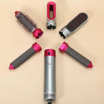 Theroflex© Premium 5 in 1 Hair Styler Pro V2 [Auto Curler & 1 Year Warranty]