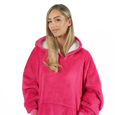 Sienna© Premium Hoodie Blanket Oversized Ultra Plush Sherpa Giant Big Hooded Sweatshirt DP2