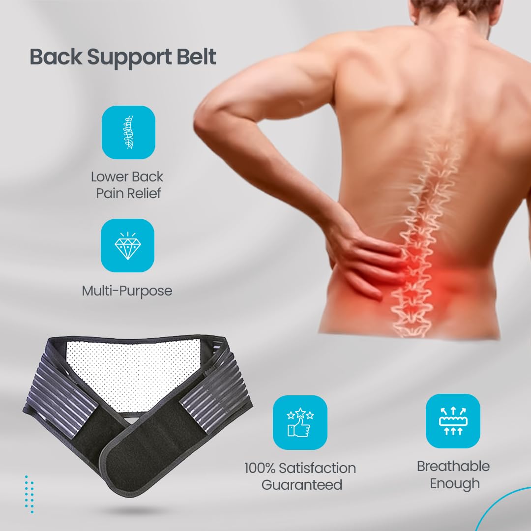 Theroflex© Premium Back Pain Support Belt: No More Back Pain DP1