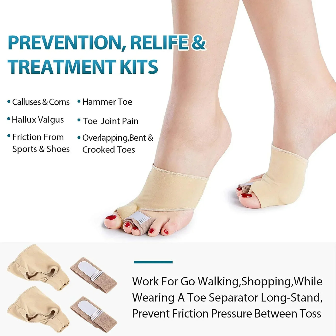 Theroflex© Premium Bunion Corrector: 1 Pair (2 Correctors) DPD1