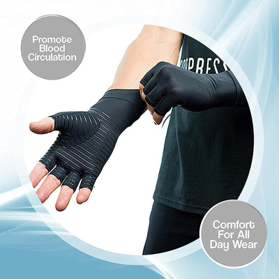 Theroflex© Premium Copper Infused Arthritis Gloves: No More Pain DP1