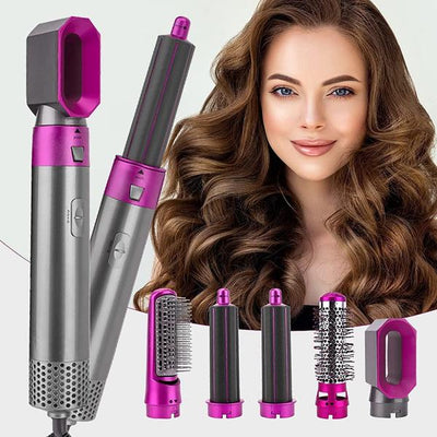 Theroflex© Premium 5 in 1 Hair Styler Pro V2 [Auto Curler & 1 Year Warranty]