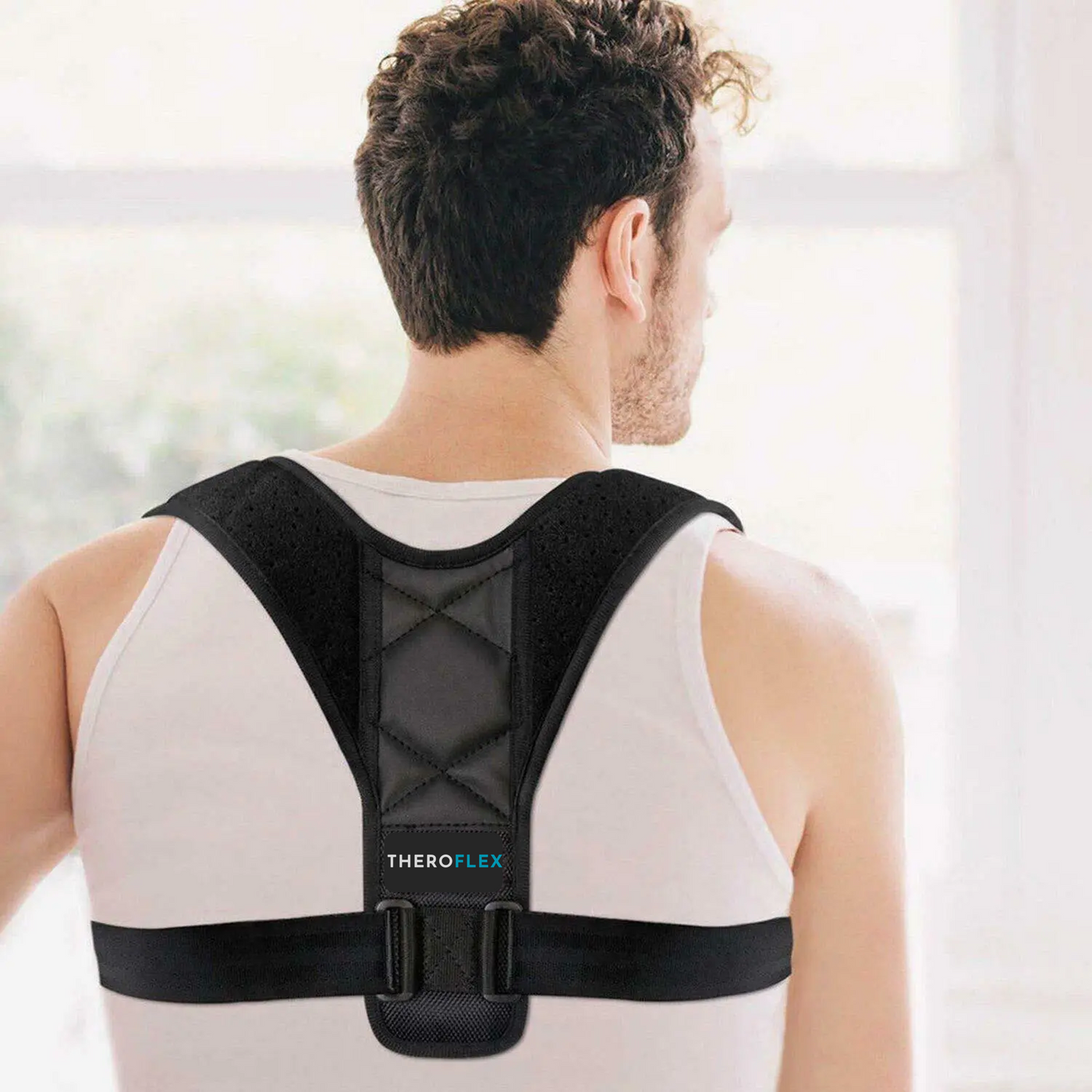 Theroflex© Premium Back Posture Corrector Support: One Size Fits All DPD2