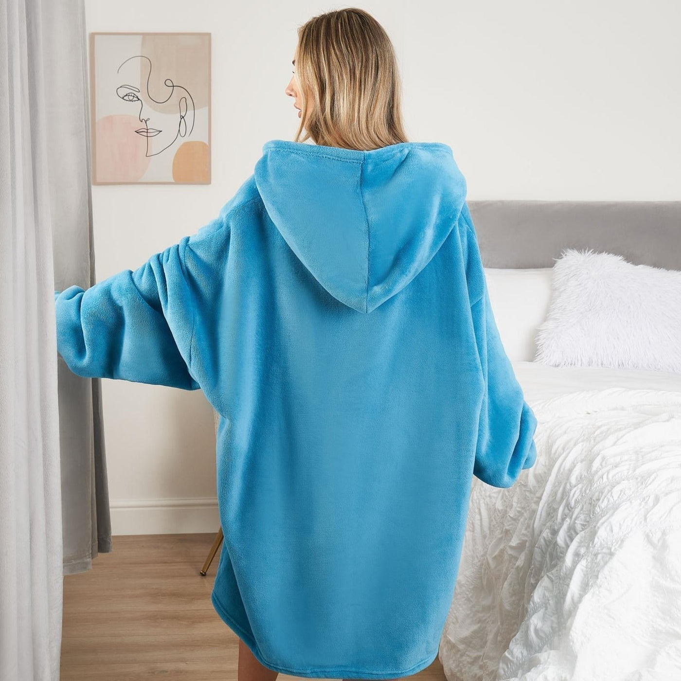 Sienna© Premium Hoodie Blanket Oversized Ultra Plush Sherpa Giant Big Hooded Sweatshirt DP2