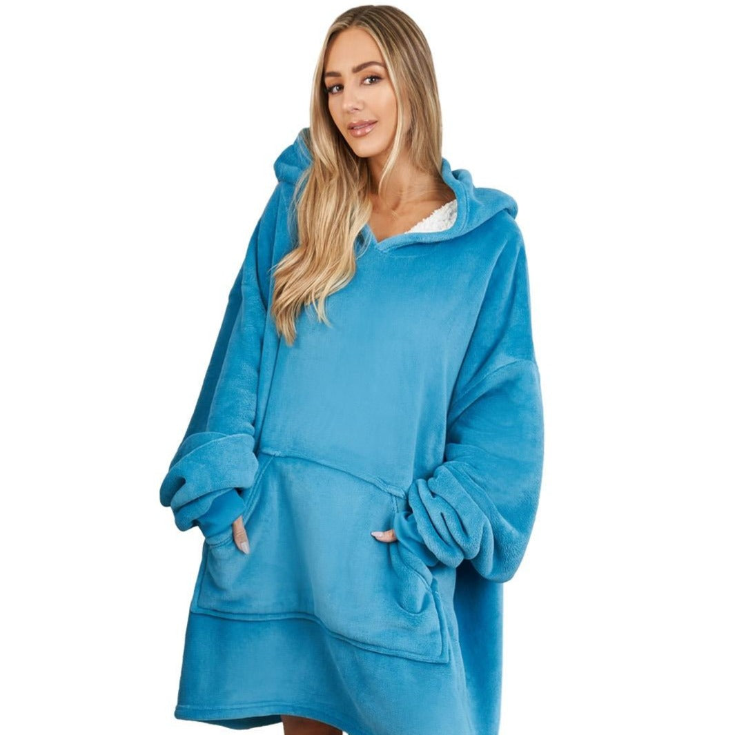 Sienna© Premium Hoodie Blanket Oversized Ultra Plush Sherpa Giant Big Hooded Sweatshirt DP2