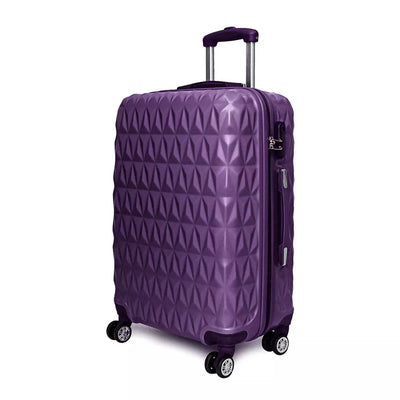 TheroFlex® Lightweight 4-Wheel ABS Hard Shell Travel Trolley Luggage (Medium 24")